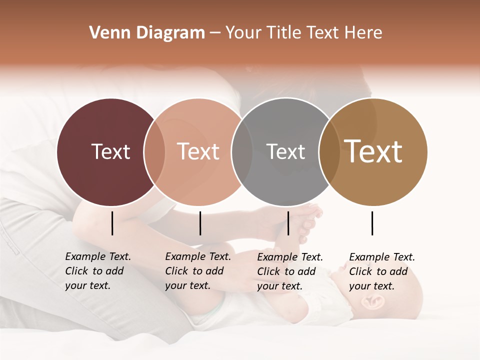 White Touch Girl PowerPoint Template