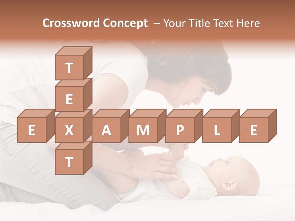 White Touch Girl PowerPoint Template