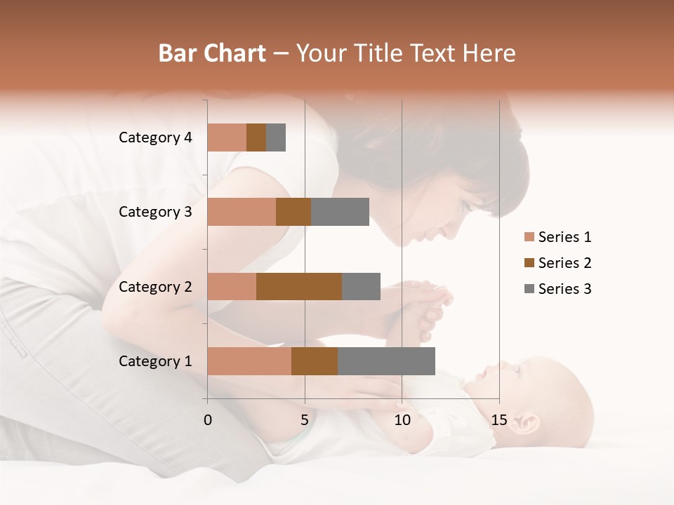 White Touch Girl PowerPoint Template