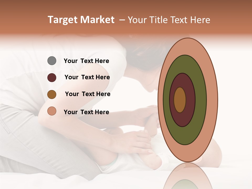 White Touch Girl PowerPoint Template