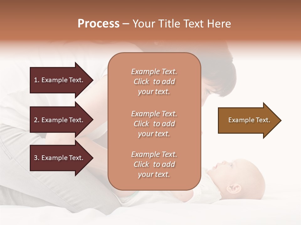 White Touch Girl PowerPoint Template