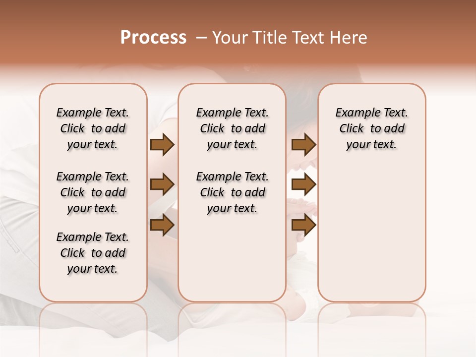 White Touch Girl PowerPoint Template