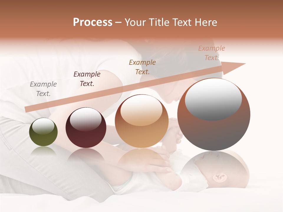 White Touch Girl PowerPoint Template