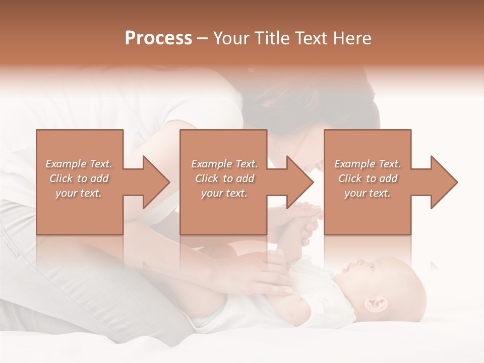 White Touch Girl PowerPoint Template