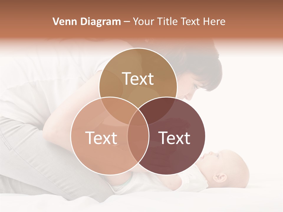 White Touch Girl PowerPoint Template