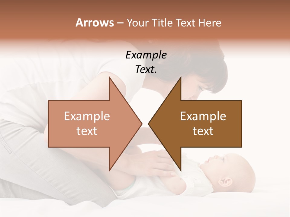 White Touch Girl PowerPoint Template