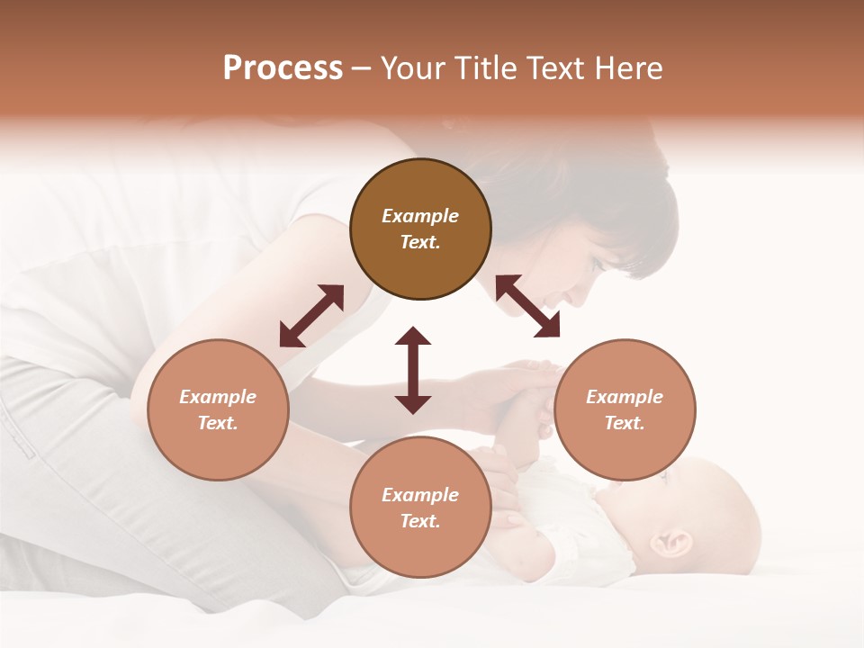 White Touch Girl PowerPoint Template