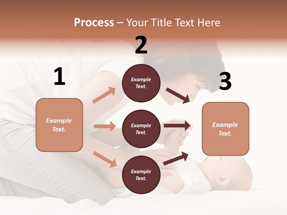 White Touch Girl PowerPoint Template