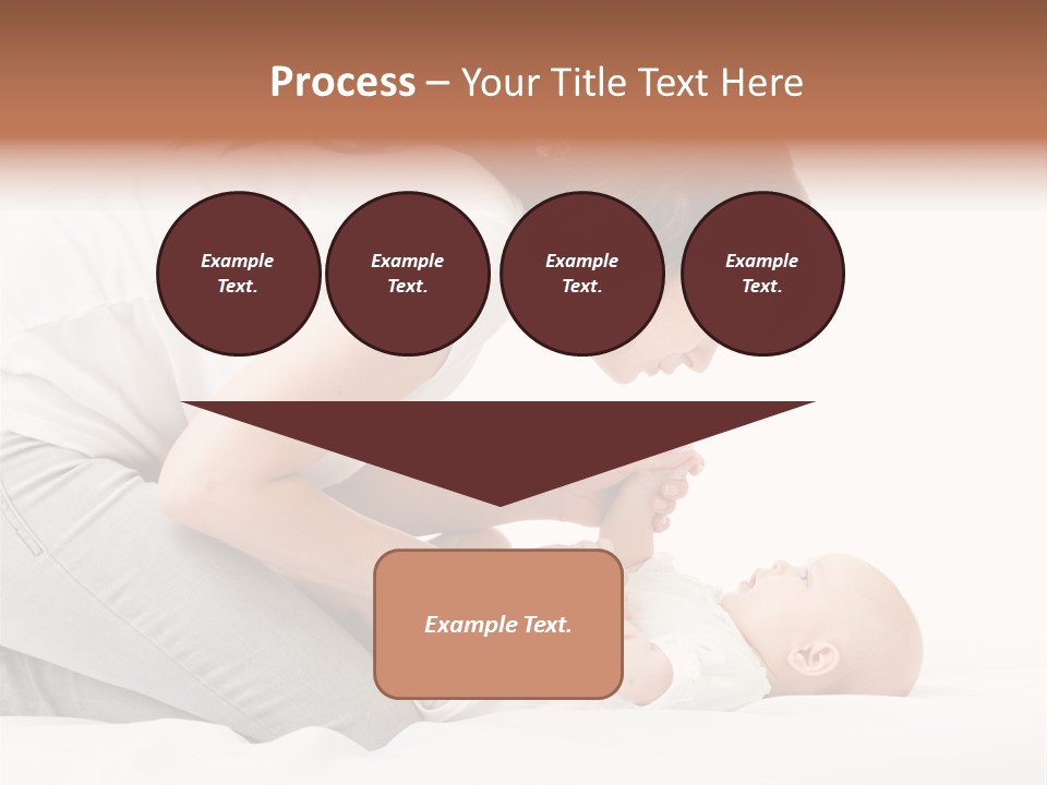 White Touch Girl PowerPoint Template