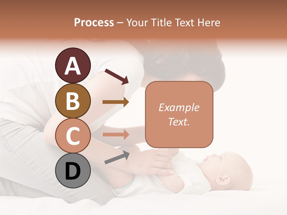 White Touch Girl PowerPoint Template