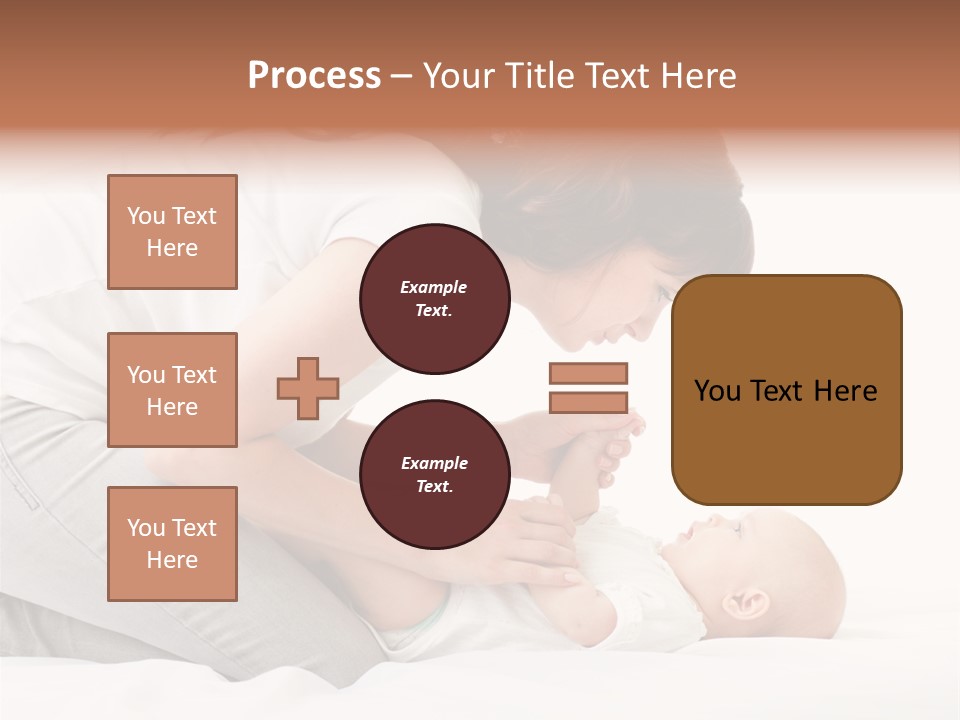 White Touch Girl PowerPoint Template