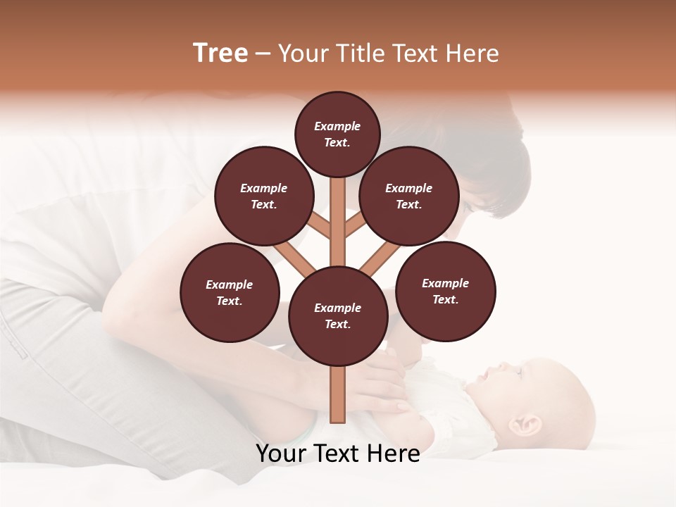 White Touch Girl PowerPoint Template