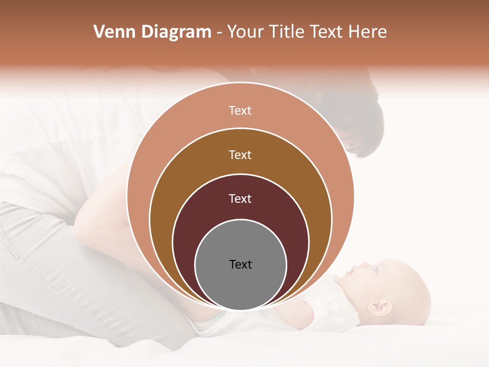 White Touch Girl PowerPoint Template