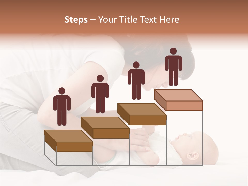 White Touch Girl PowerPoint Template