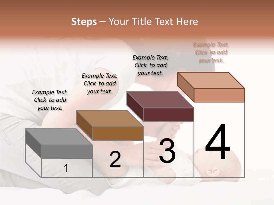 White Touch Girl PowerPoint Template