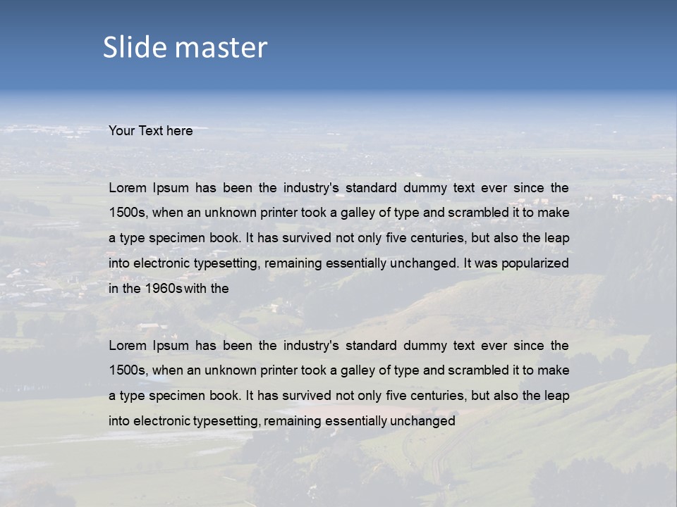 Green Holiday Suburb PowerPoint Template