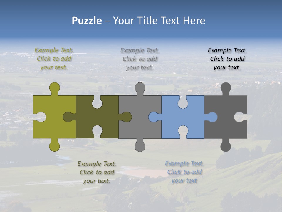 Green Holiday Suburb PowerPoint Template