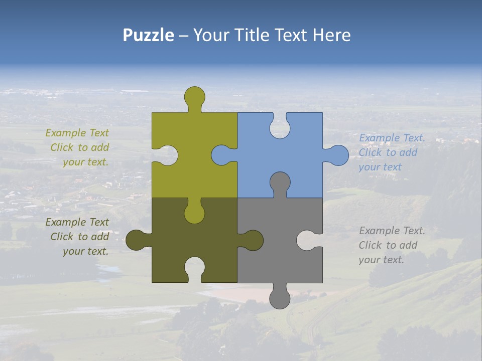 Green Holiday Suburb PowerPoint Template