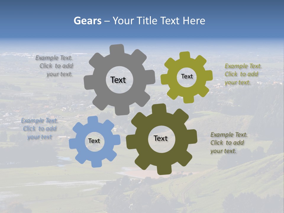 Green Holiday Suburb PowerPoint Template