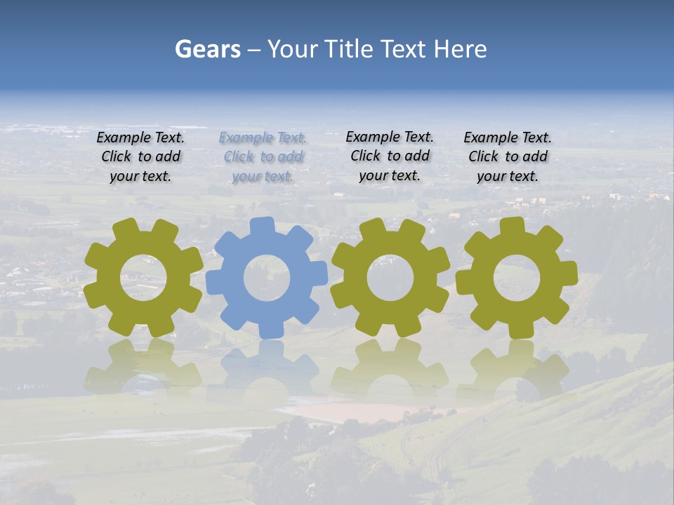 Green Holiday Suburb PowerPoint Template