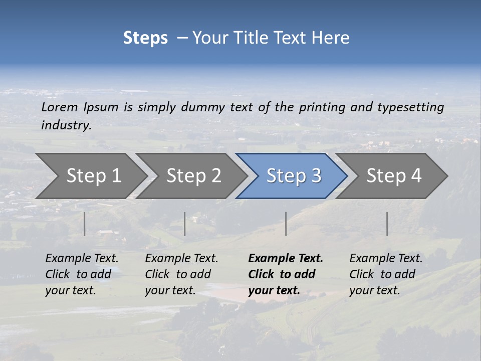 Green Holiday Suburb PowerPoint Template