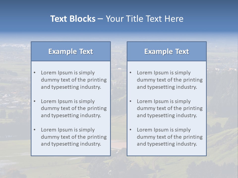 Green Holiday Suburb PowerPoint Template