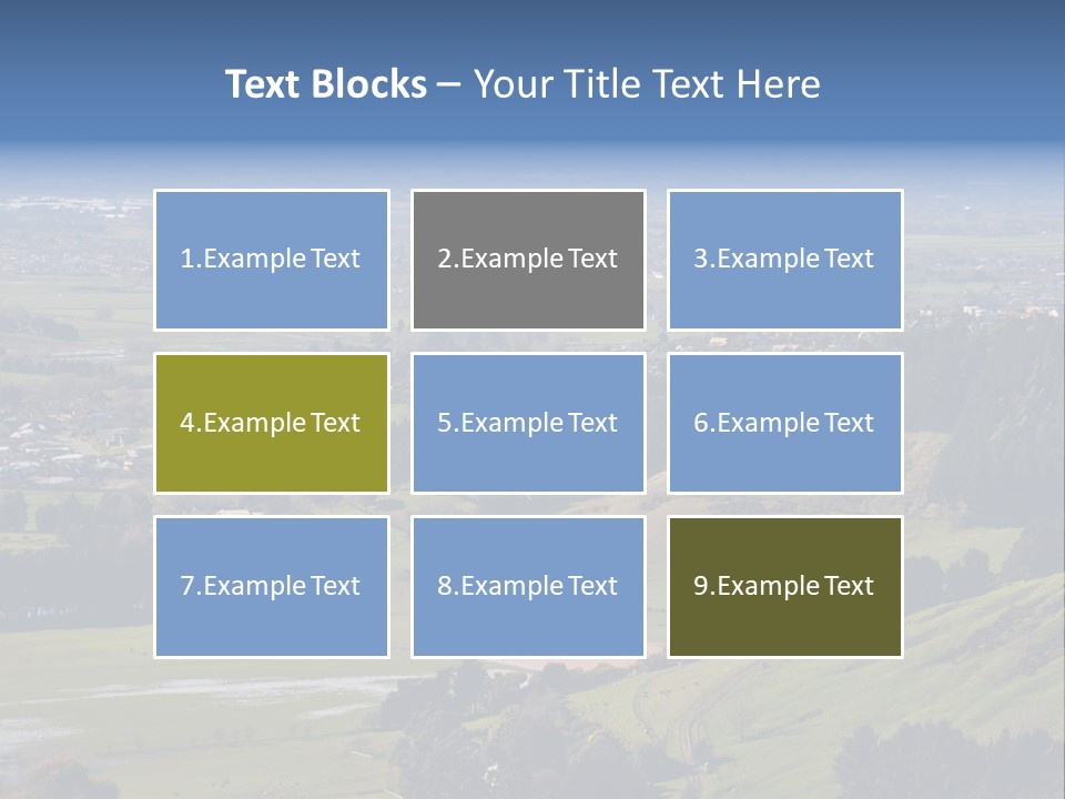 Green Holiday Suburb PowerPoint Template