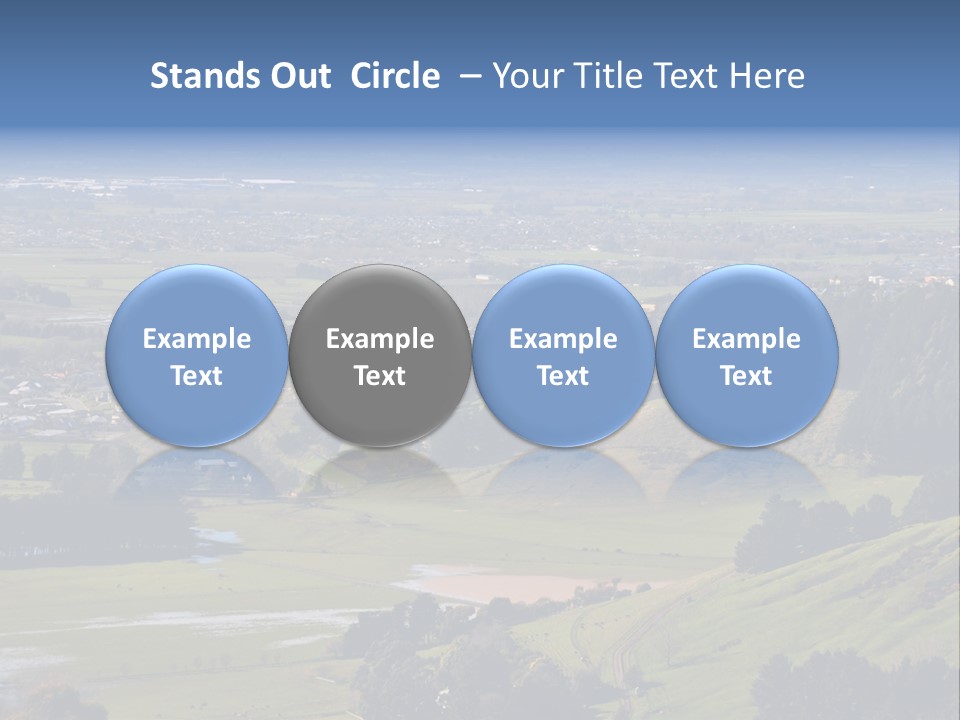 Green Holiday Suburb PowerPoint Template