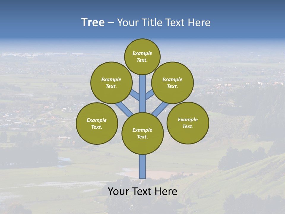 Green Holiday Suburb PowerPoint Template