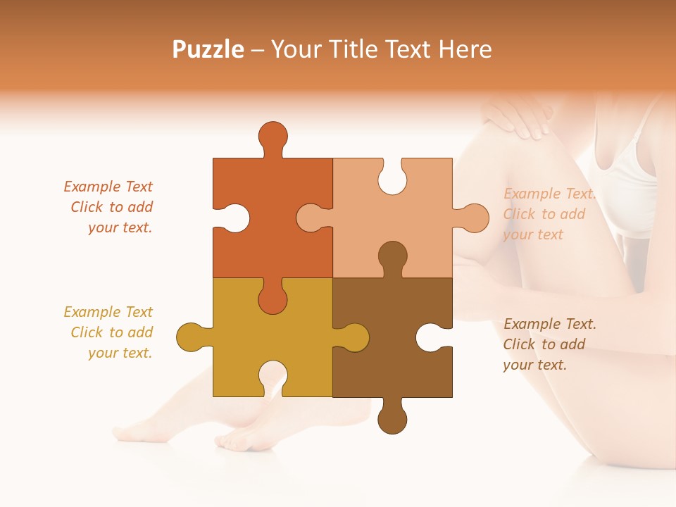 Isolated Knee Shoulders PowerPoint Template