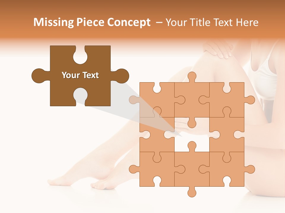 Isolated Knee Shoulders PowerPoint Template