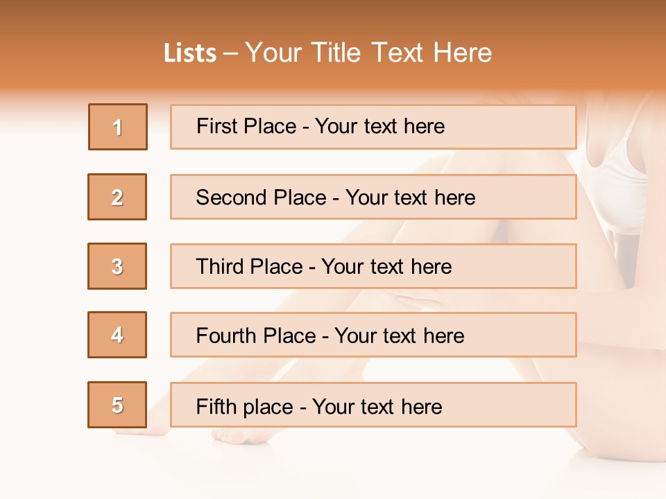 Isolated Knee Shoulders PowerPoint Template