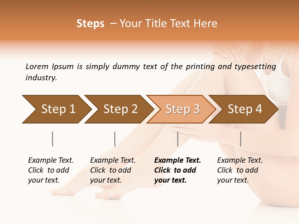 Isolated Knee Shoulders PowerPoint Template