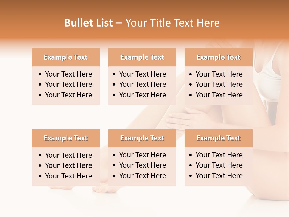 Isolated Knee Shoulders PowerPoint Template