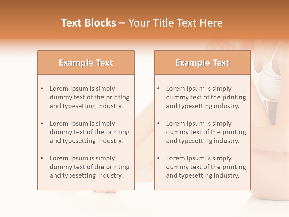 Isolated Knee Shoulders PowerPoint Template