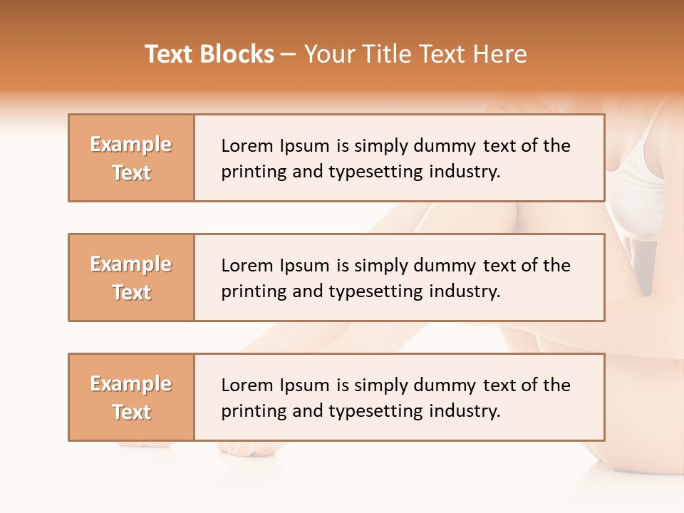 Isolated Knee Shoulders PowerPoint Template
