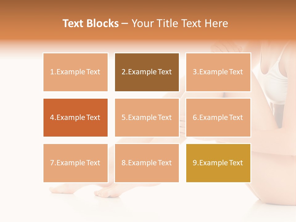 Isolated Knee Shoulders PowerPoint Template
