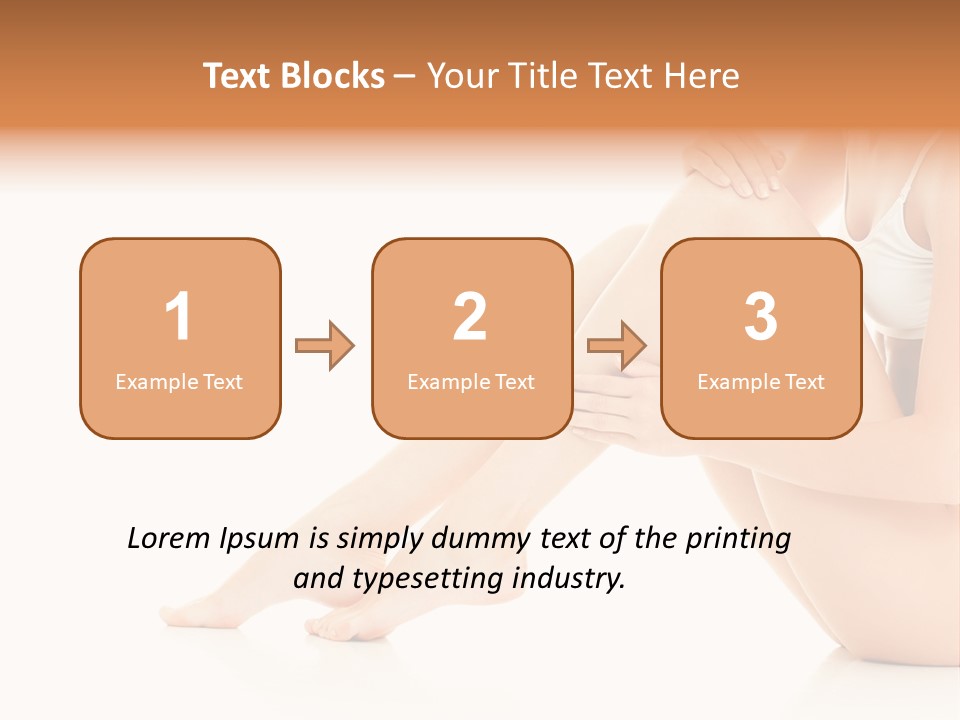 Isolated Knee Shoulders PowerPoint Template