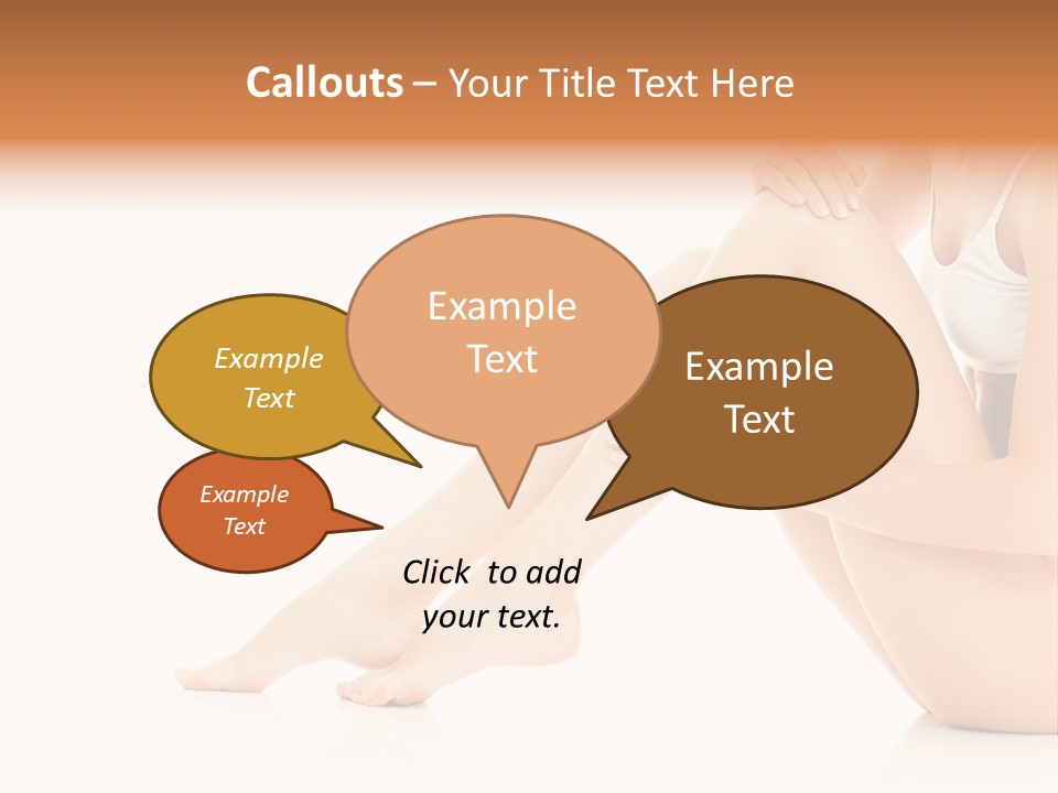 Isolated Knee Shoulders PowerPoint Template