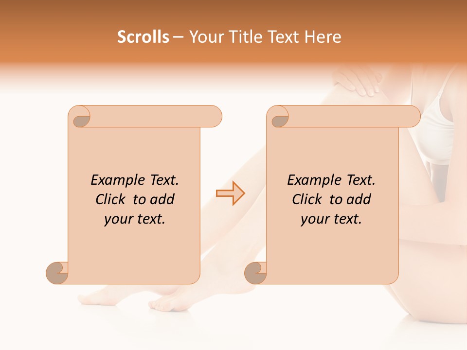 Isolated Knee Shoulders PowerPoint Template