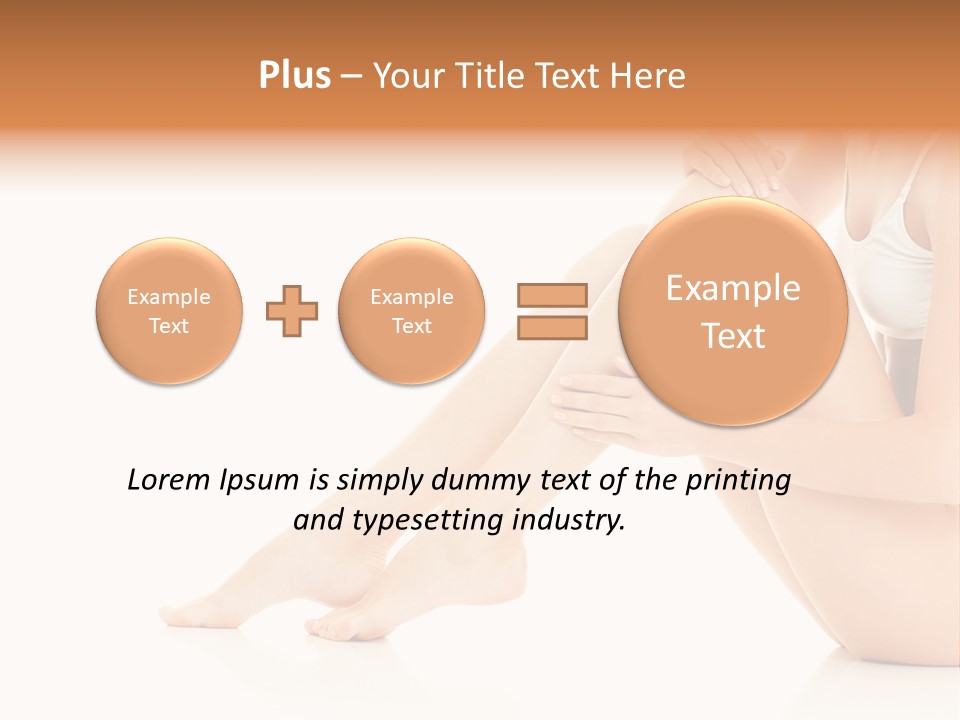 Isolated Knee Shoulders PowerPoint Template