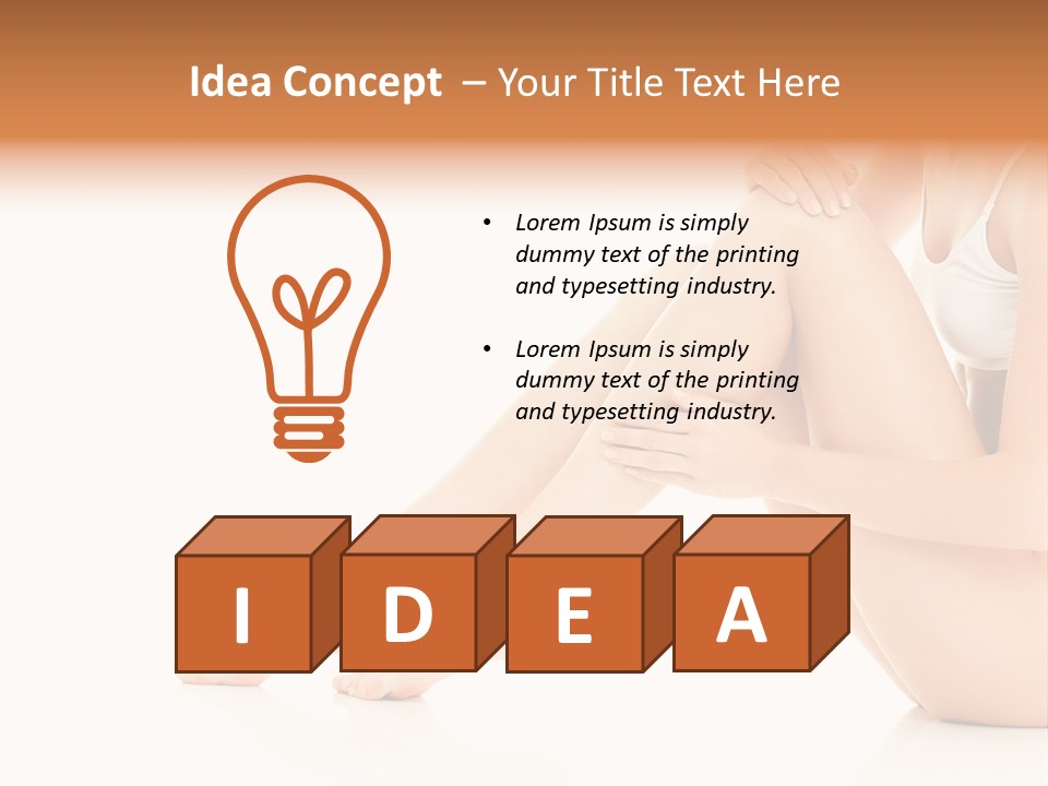 Isolated Knee Shoulders PowerPoint Template