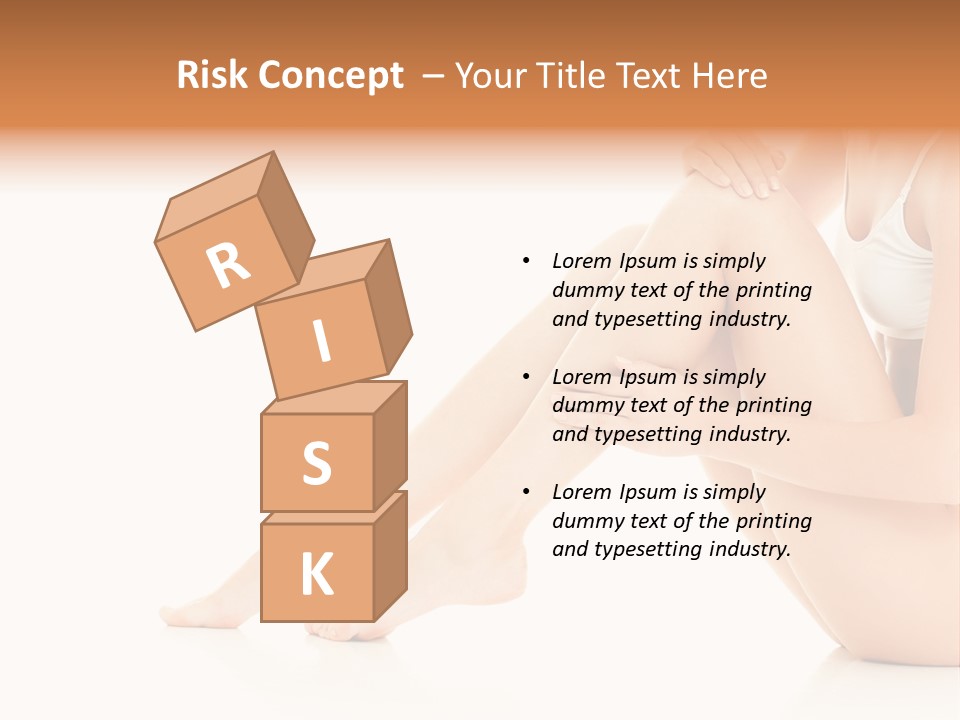 Isolated Knee Shoulders PowerPoint Template