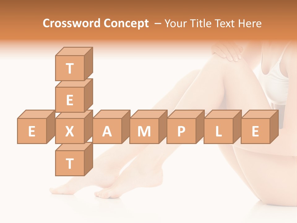 Isolated Knee Shoulders PowerPoint Template