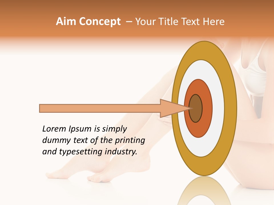 Isolated Knee Shoulders PowerPoint Template