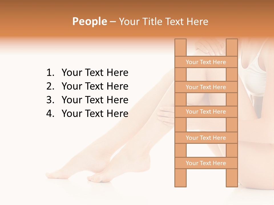 Isolated Knee Shoulders PowerPoint Template