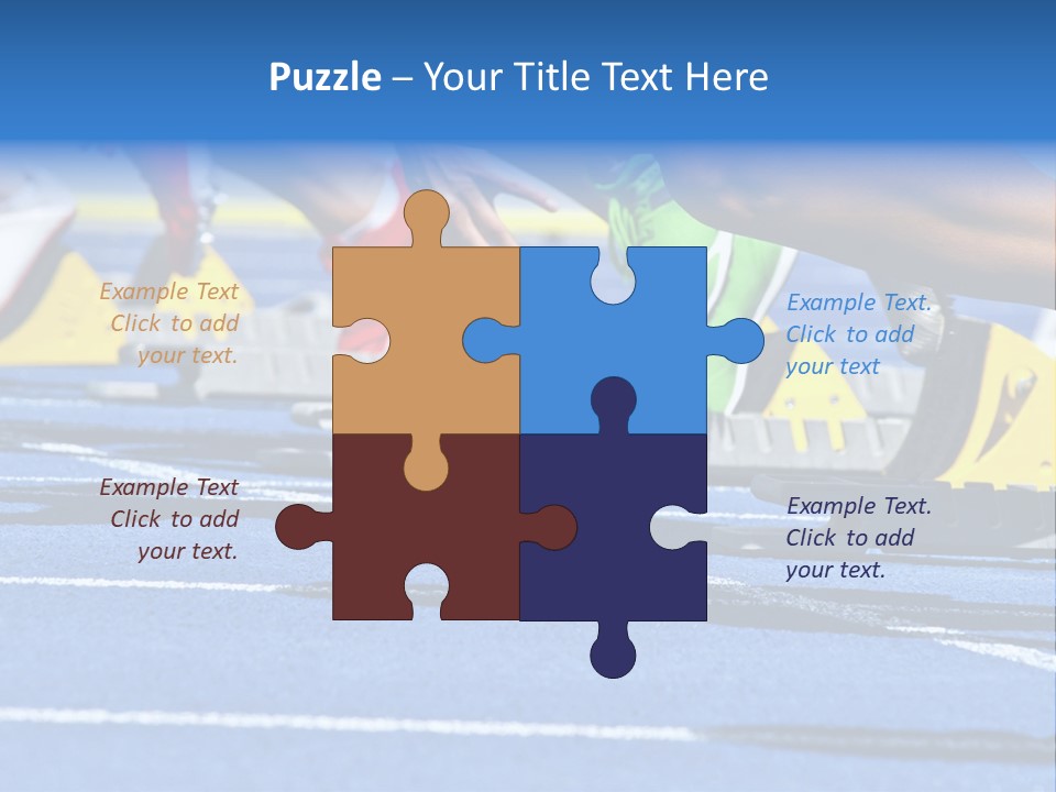 Athletic Sports Sporty Tartan PowerPoint Template