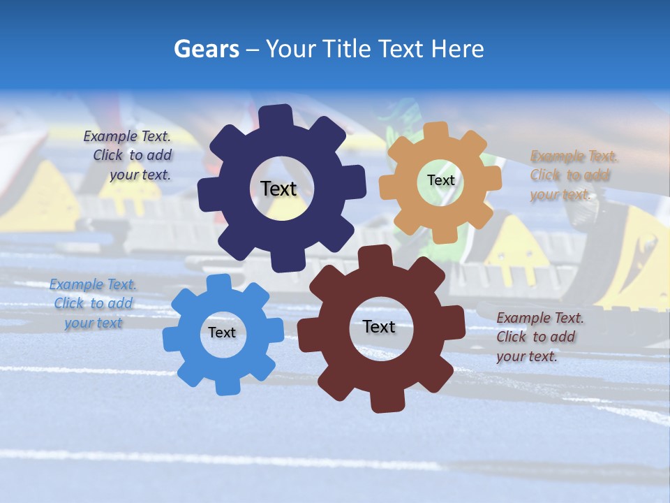 Athletic Sports Sporty Tartan PowerPoint Template