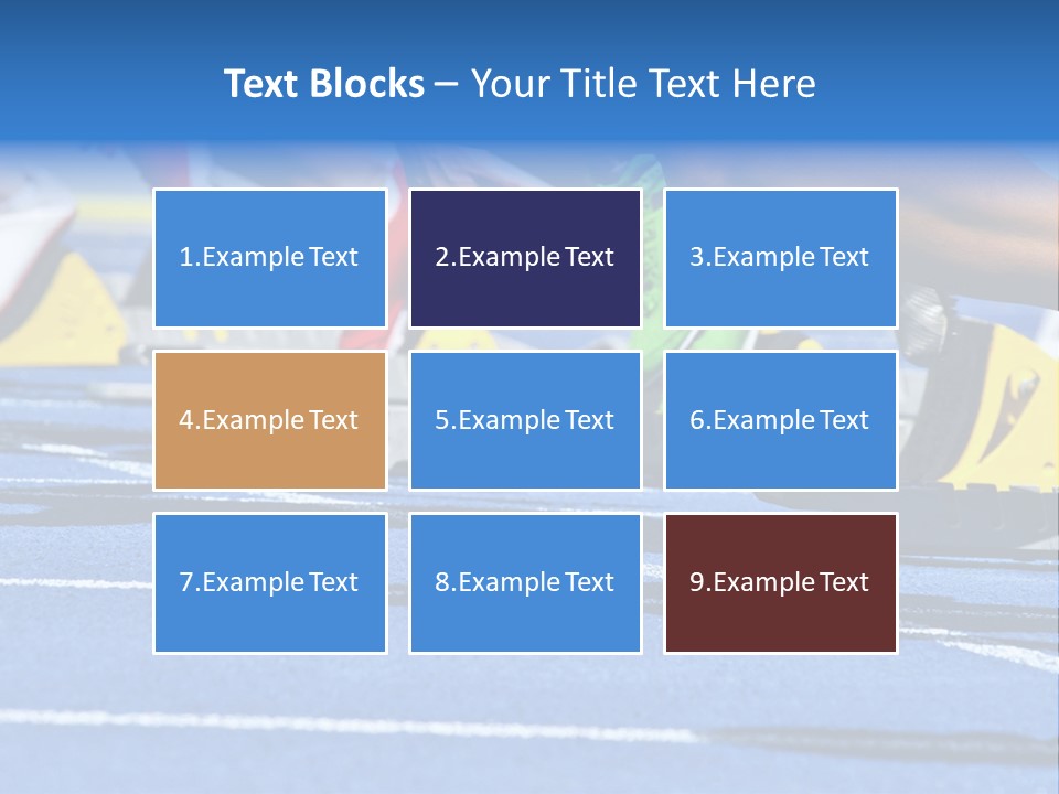 Athletic Sports Sporty Tartan PowerPoint Template