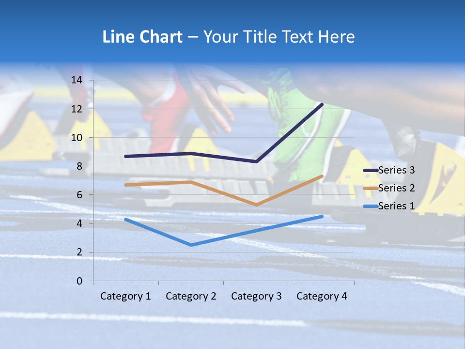 Athletic Sports Sporty Tartan PowerPoint Template